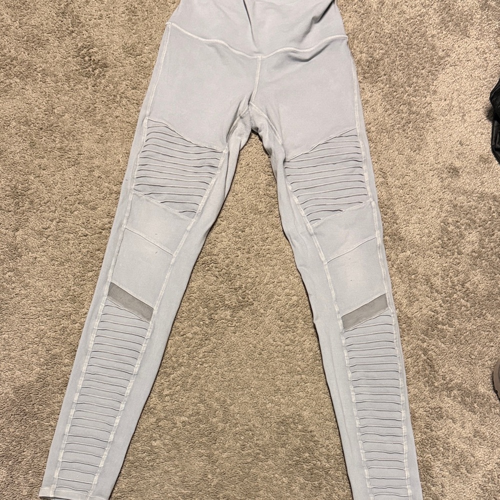 ALO Yoga Gray Moto Legging